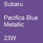 Preview: Subaru, Pacifica Blue Metallic, 23W.